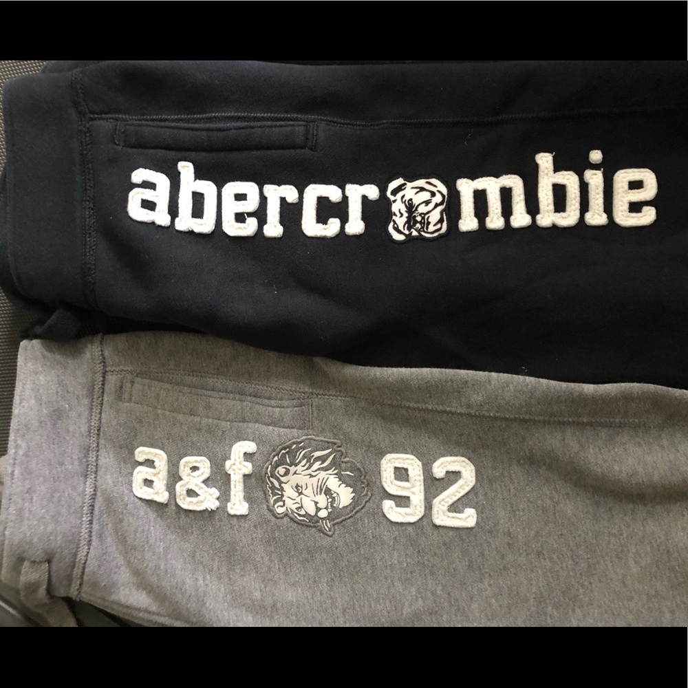COPY - 1 pairs A&F kids shorts (sweatpant material) EUC grey ONLY!!!!